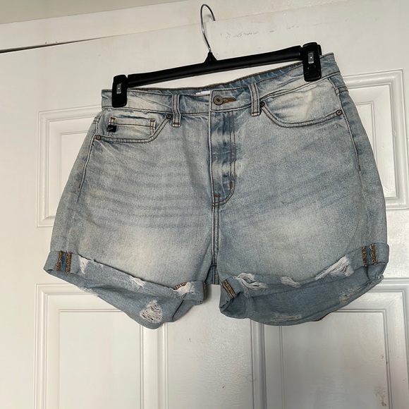 KanCan Pants - Kancan light blue shorts.